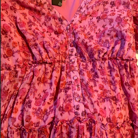 Taylor floral pink dress midi - Picture 7 of 10